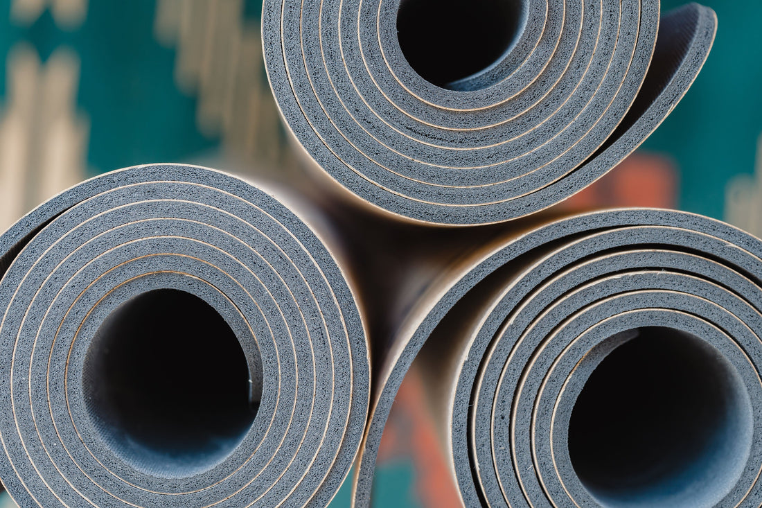 cork yoga mats rolled up