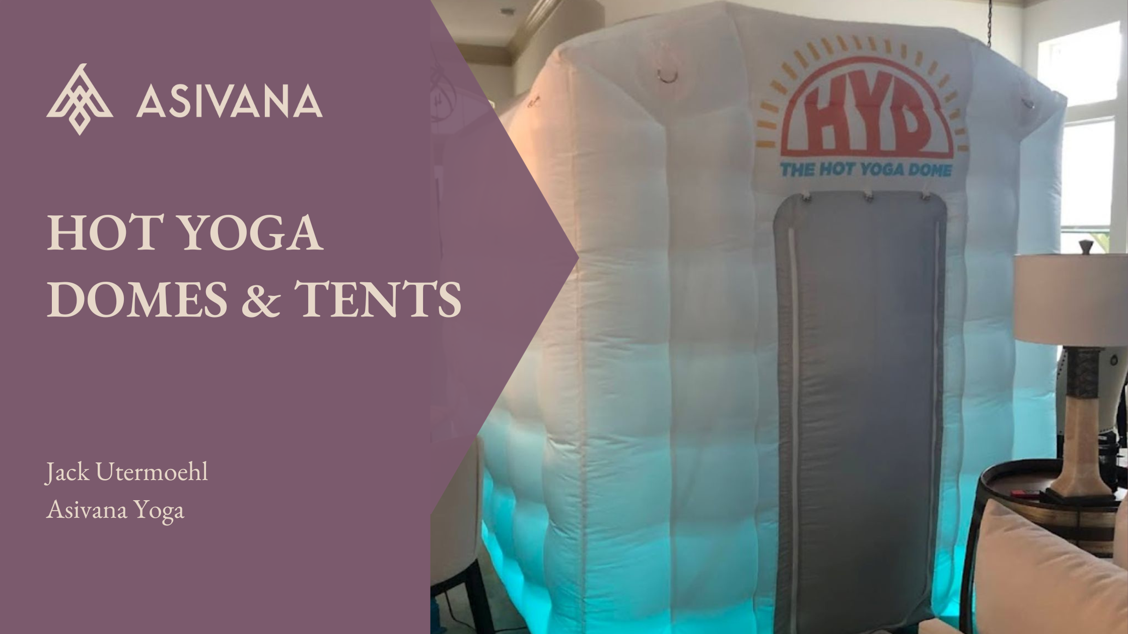 New Trend Portable Inflatable Hot Yoga Dome With LED Lights
