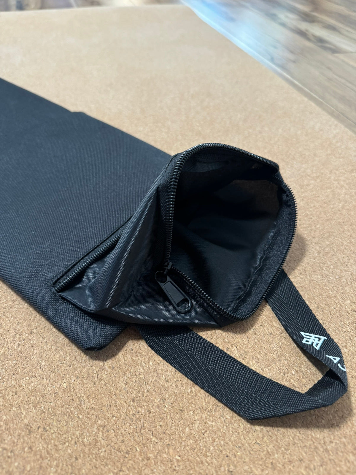 Asivana Yoga Company Sandbag Insert Inside Sandbag Top View Onyx Black