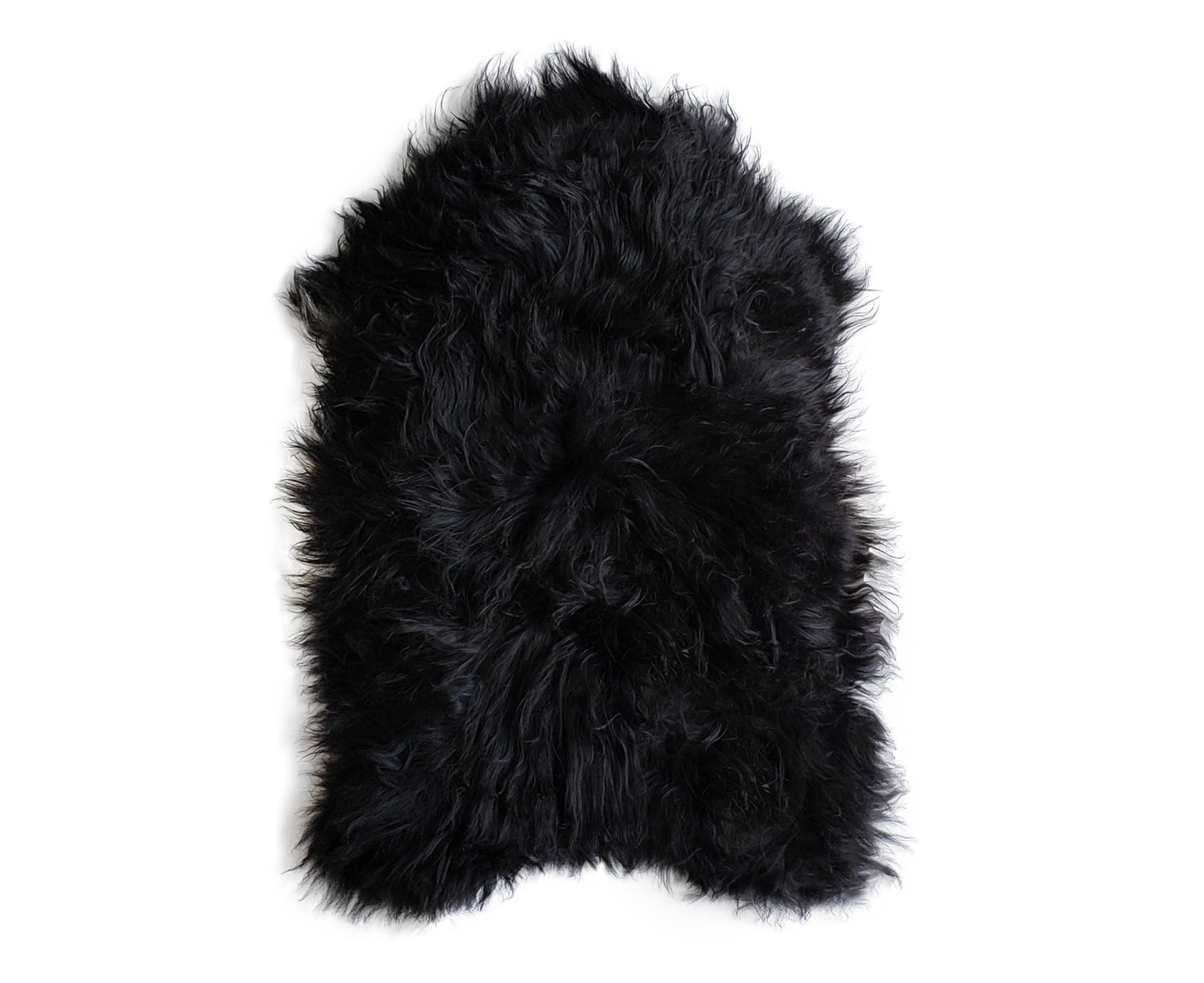 Black Icelandic Sheepskin Meditation Rug