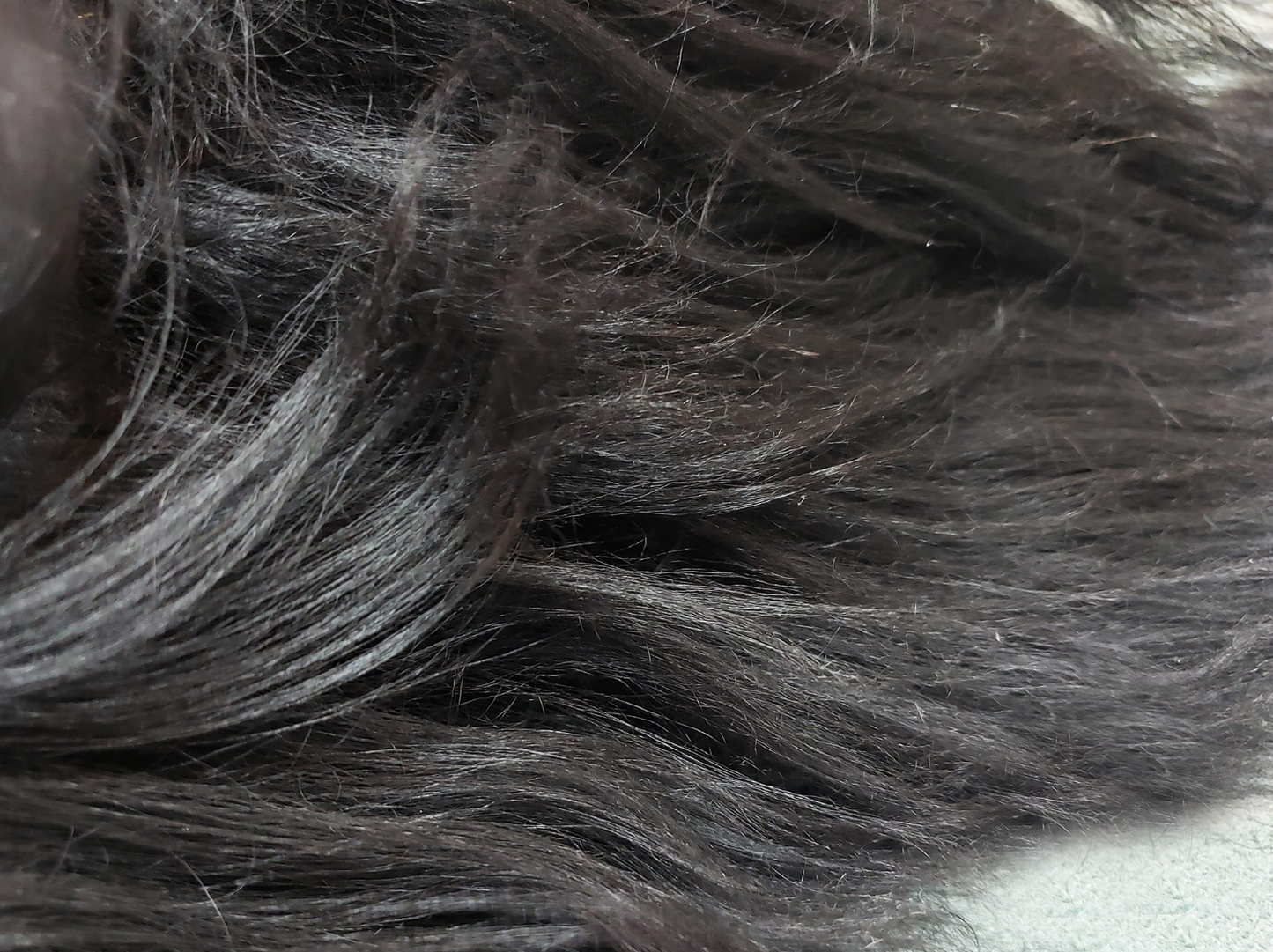 Brown Icelandic Sheepskin Meditation Rug Close Up