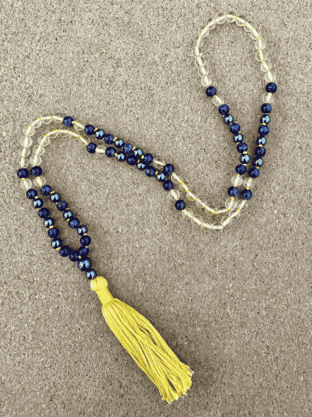 Dawnwatch - Citrine, Amethyst, & Hematite 6mm Handcrafted Mala