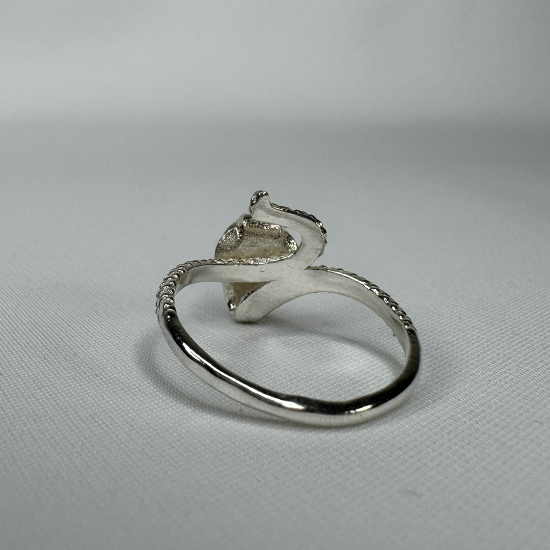 Cobra Ring Sterling Silver with Rhodium Plating Back