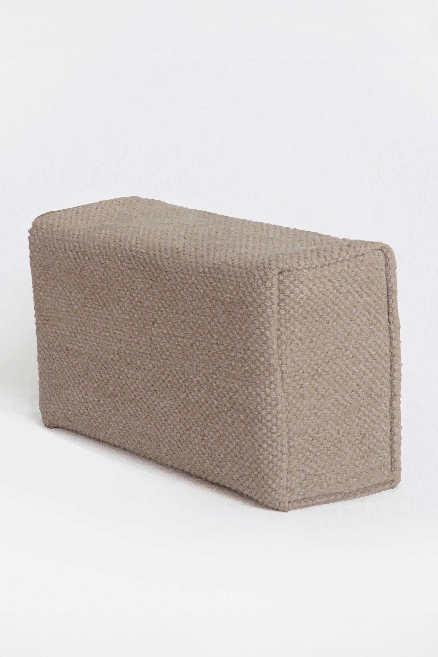 Cotton Cover and Cork Filled Yoga Block Clay