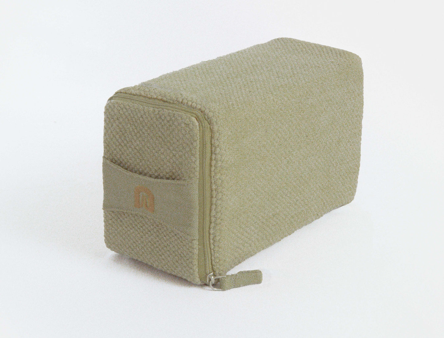 Cotton Cover and Cork Filled Yoga Block Front Cover