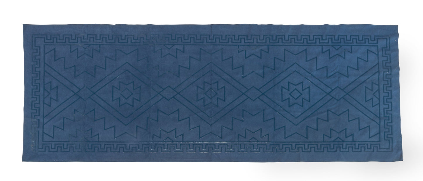 Double Grip Chamois Yoga Mat Towel Midnight Blue Towel