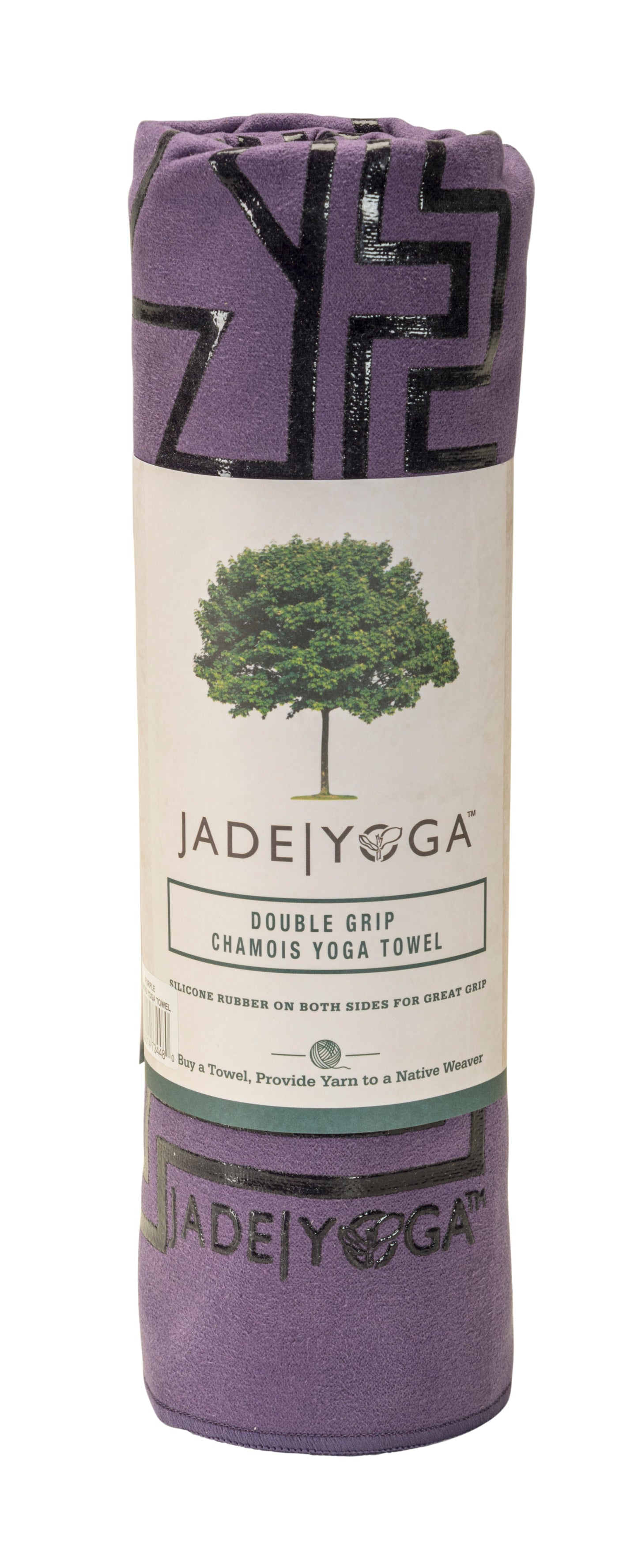 Double Grip Chamois Yoga Mat Towel Purple Label