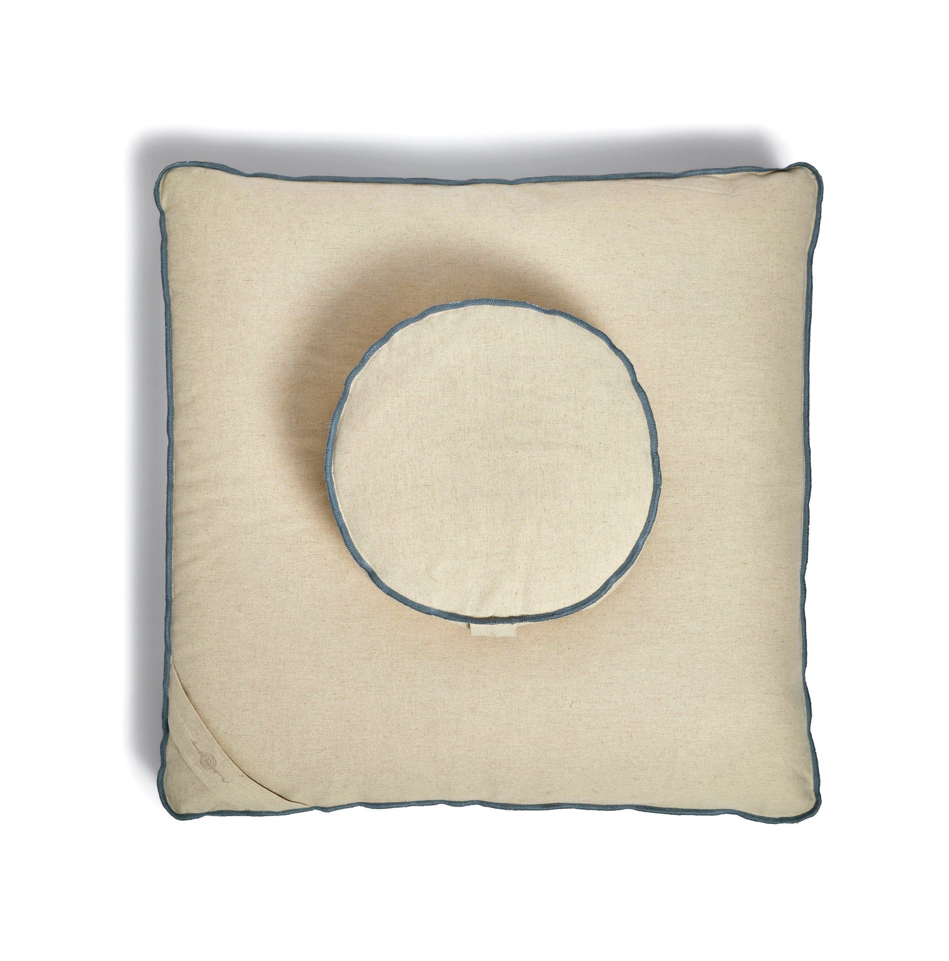 Dune Organic Meditation Cushion Set Top