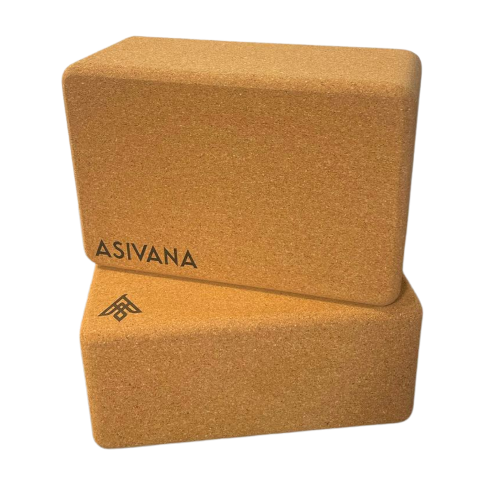 EcoBlock_Cork_Yoga_Block_Asivana_Yoga_2_blocks_stacked