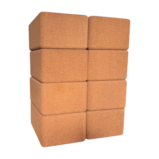EcoBlock Cork Yoga Block Set of 8 by Asivana Yoga