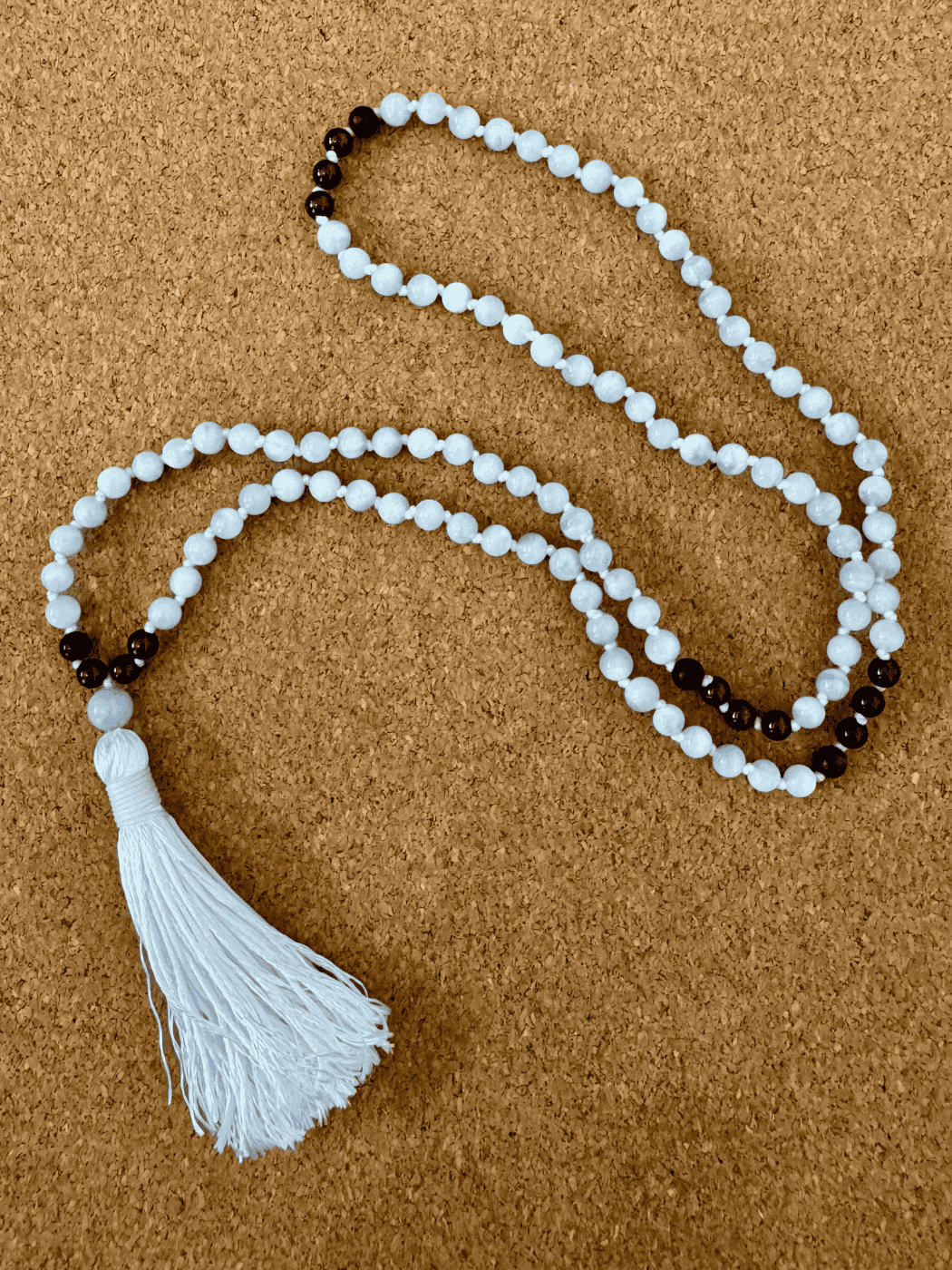 Veilbreaker - Garnet & Blue Quartz 6mm Handcrafted Mala