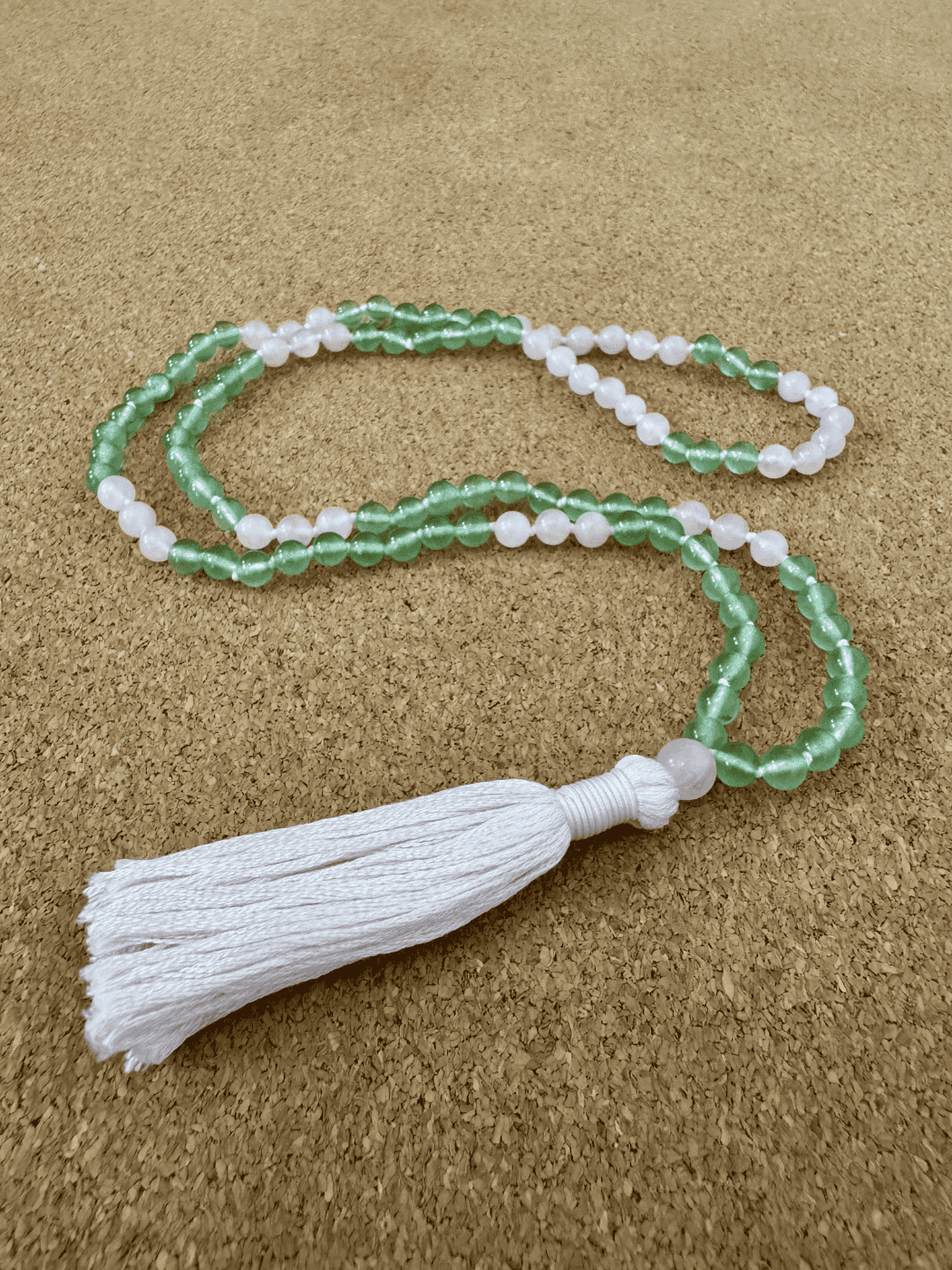 Heartspire - Green Aventurine & Rose Quartz 6mm Handcrafted Mala