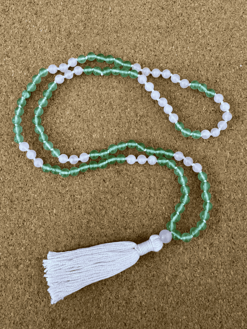 Heartspire - Green Aventurine & Rose Quartz 6mm Handcrafted Mala