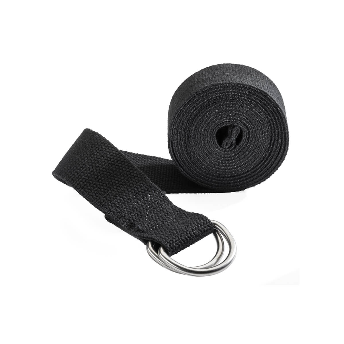 Jade 8ft Cotton Yoga Strap Black