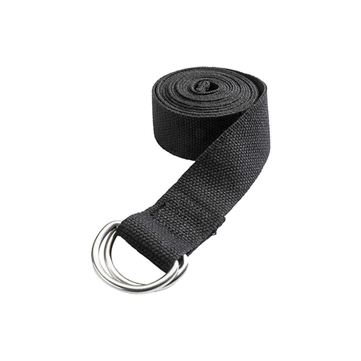 Jade 8ft Cotton Yoga Strap Black
