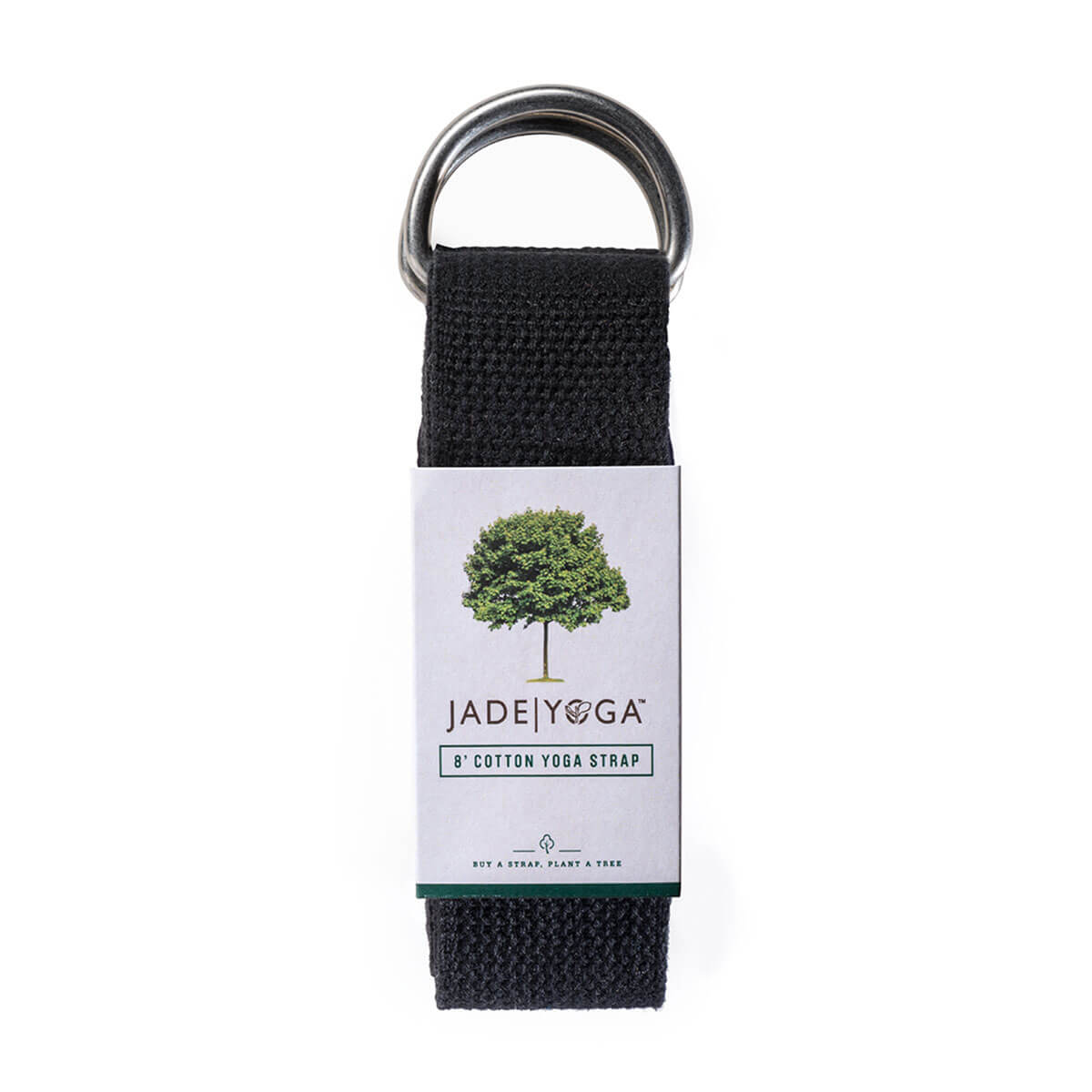 Jade 8ft Cotton Yoga Strap Black Label