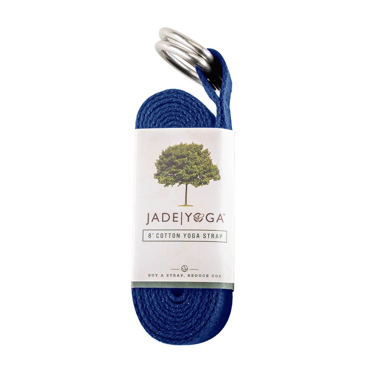 Jade 8ft Cotton Yoga Strap Blue Label