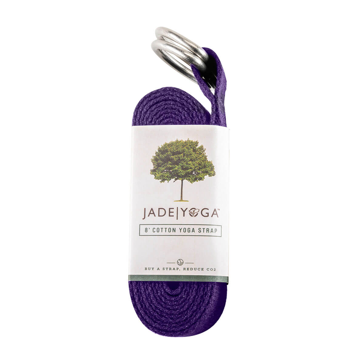Jade 8ft Cotton Yoga Strap Purple Label
