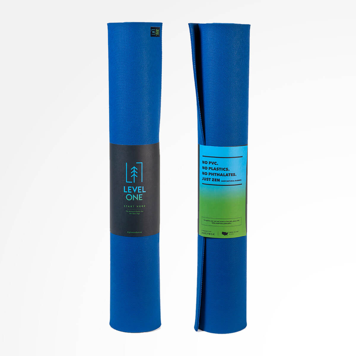 Level One Yoga Mat For Beginners Classic Blue