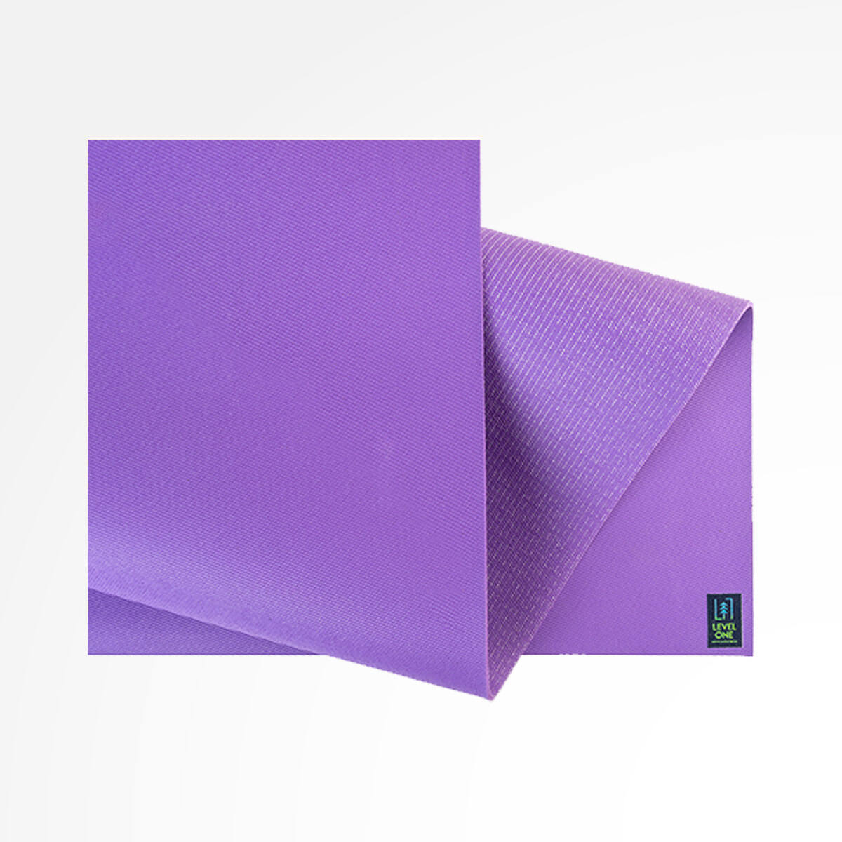 Level One Yoga Mat For Beginners Texture Classic Purple
