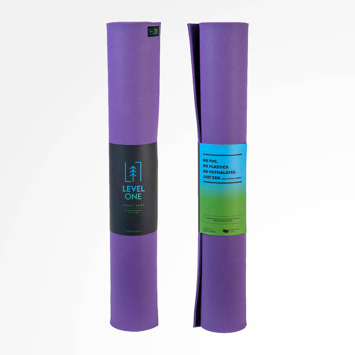 Level One Yoga Mat For Beginners Classic Purple