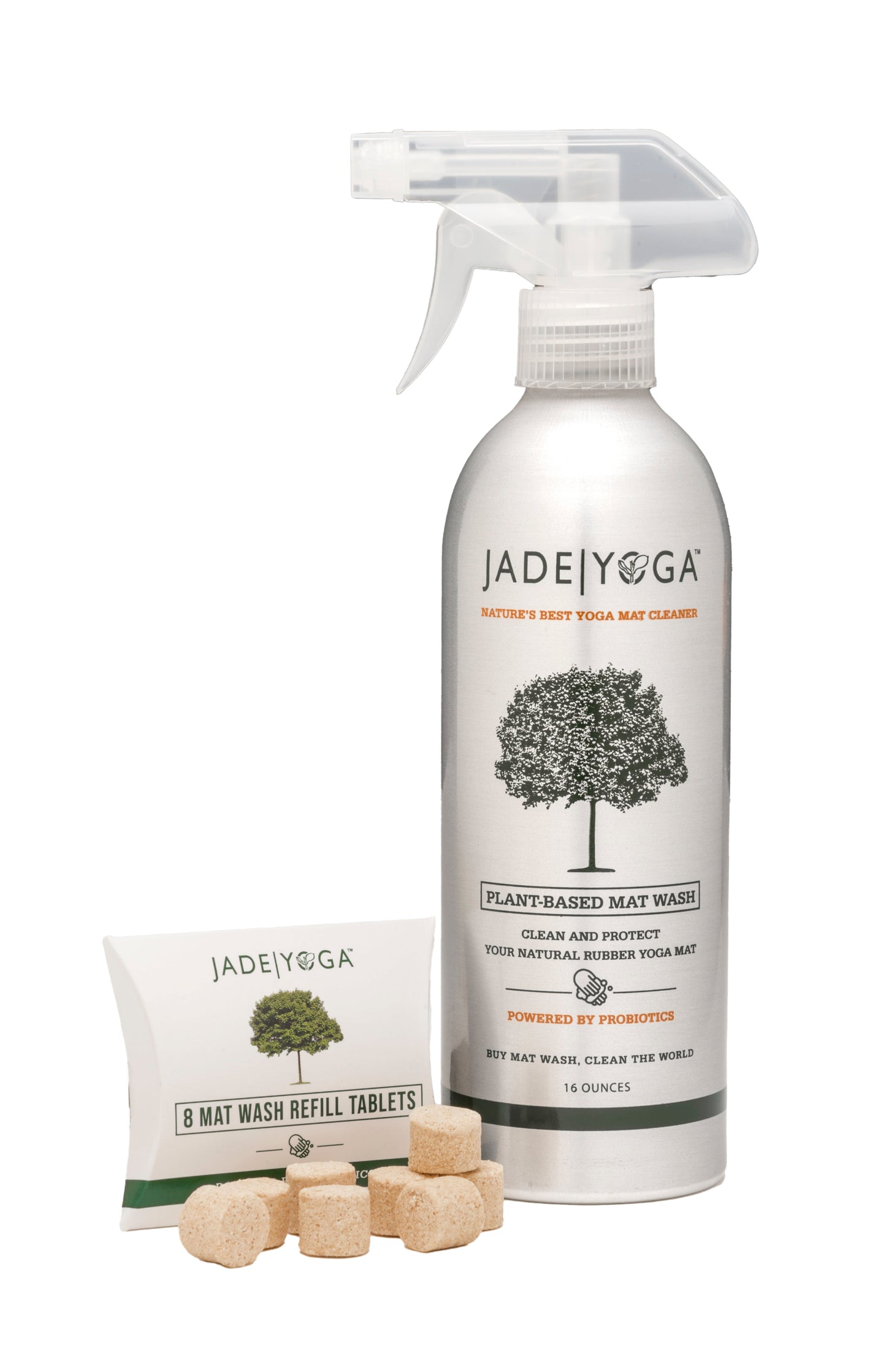 Jade Natural Yoga Mat Cleaner Refill Tablets