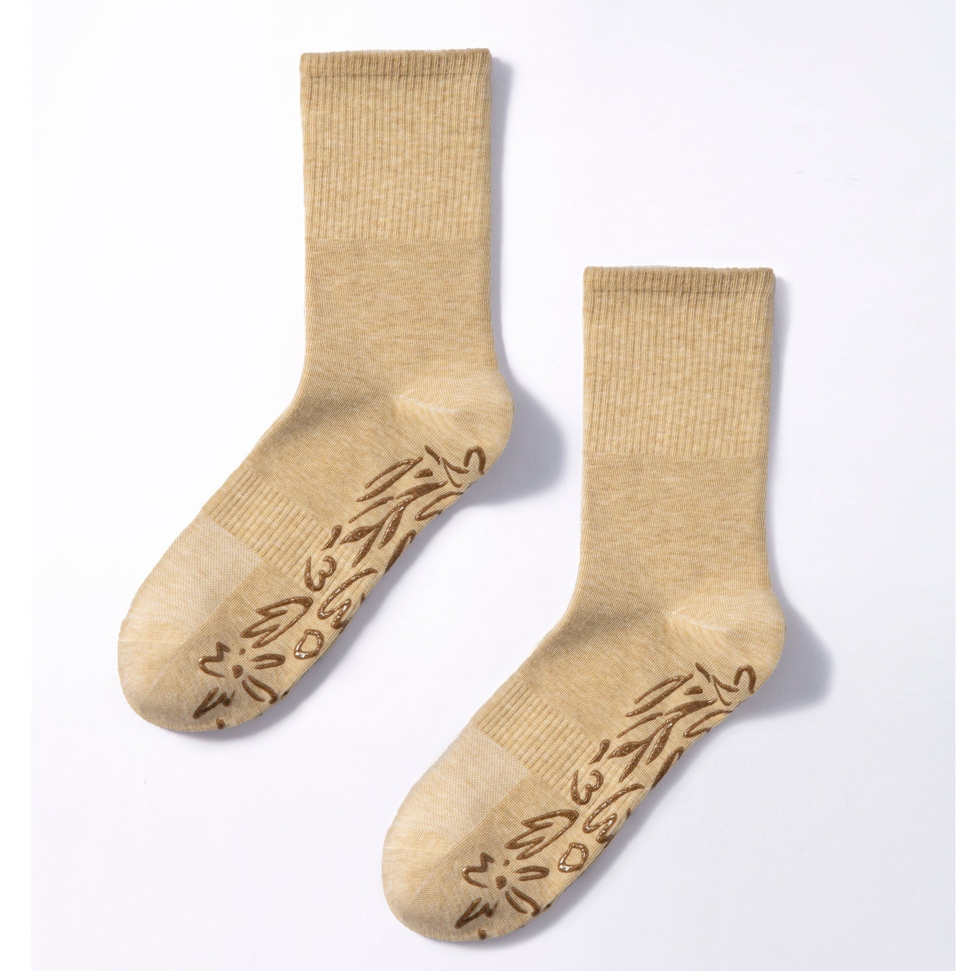 Lemon Yoga Socks – Organic Cotton (1 pair)