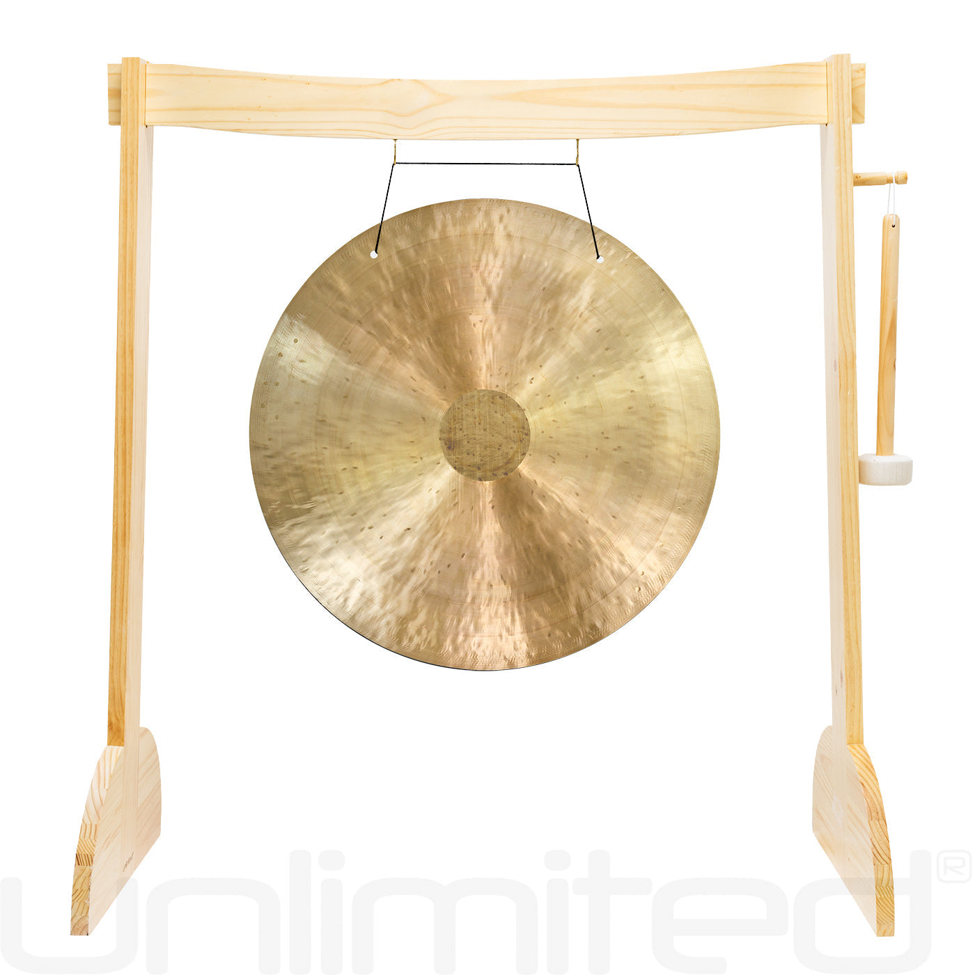 Lunaphonic Gong Stand Set - Wood Stand with 32" Gong Wind