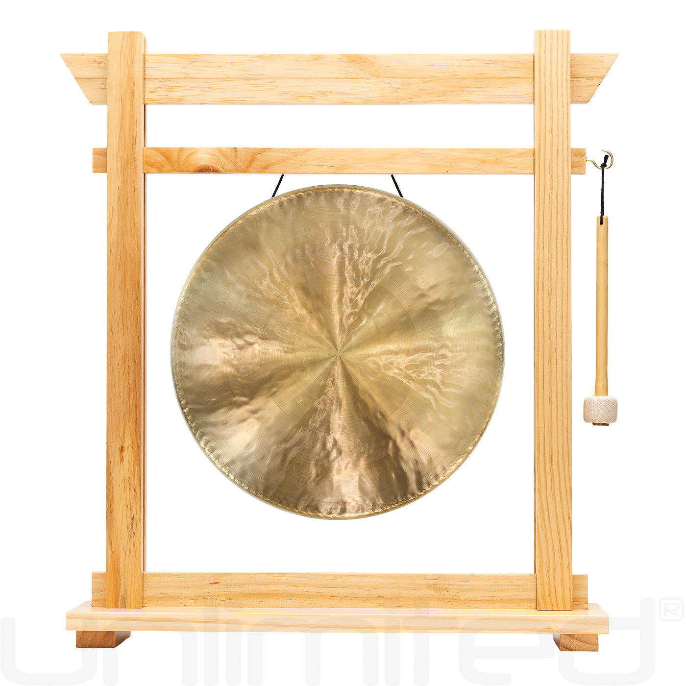 14" Gongs on the Moksha Joe Gong Stand White