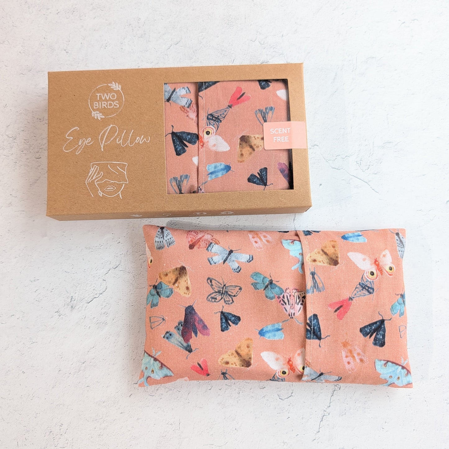 Moths on Pink - Weighted Eye Pillow