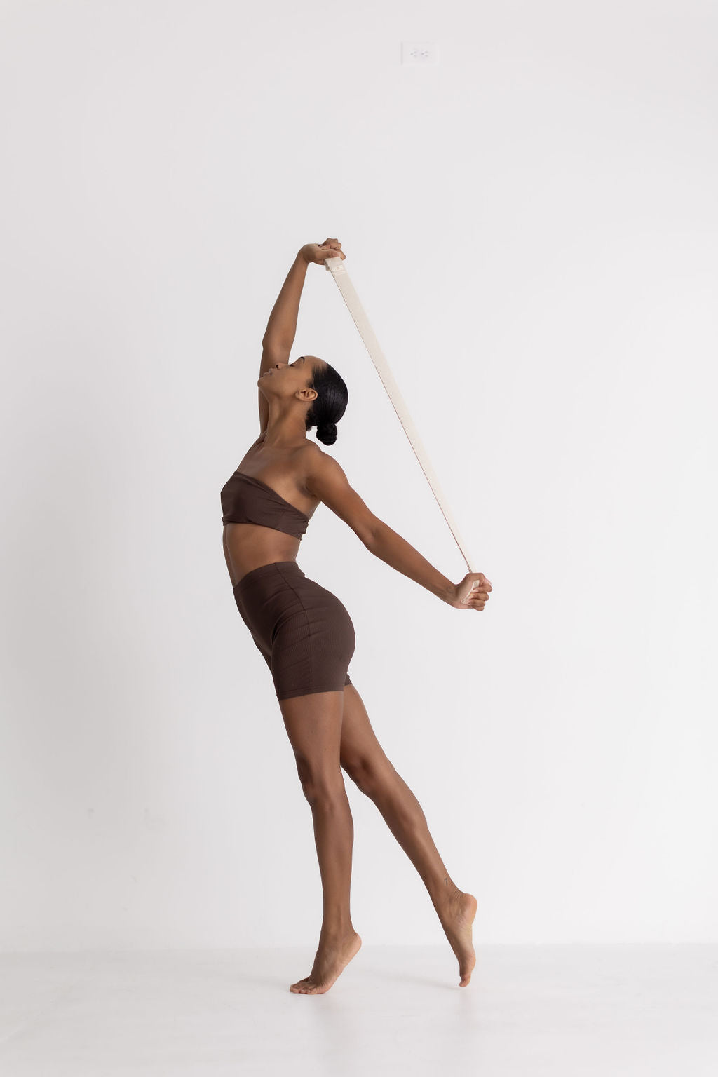 Naturally Dyed Organic Cotton Yoga Strap Dancing