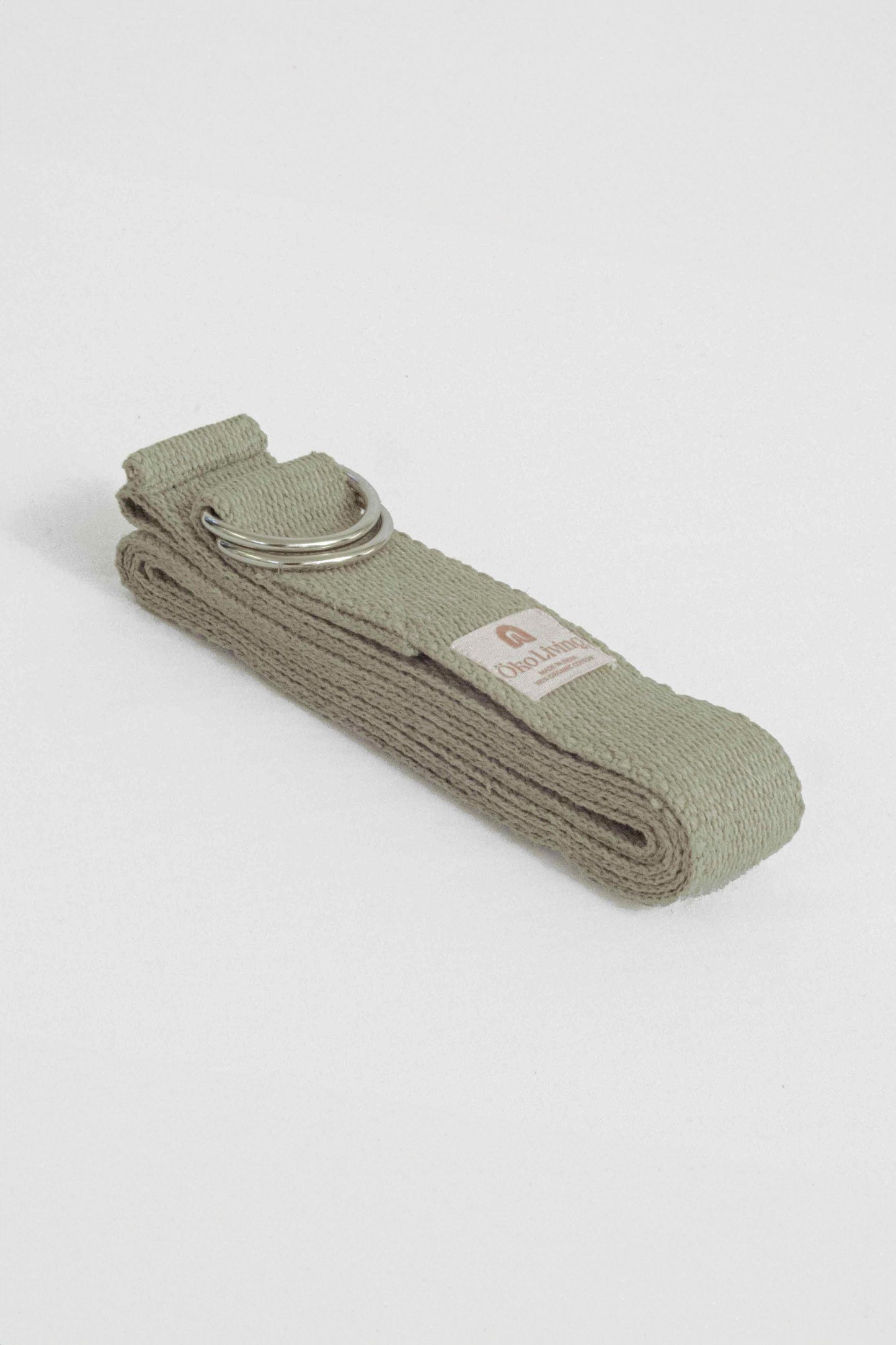 Naturally Dyed Organic Cotton Yoga Strap Jade