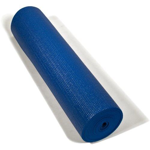 OMSutra Studio Yoga Mat 6mm Deluxe Royal Blue Rolled