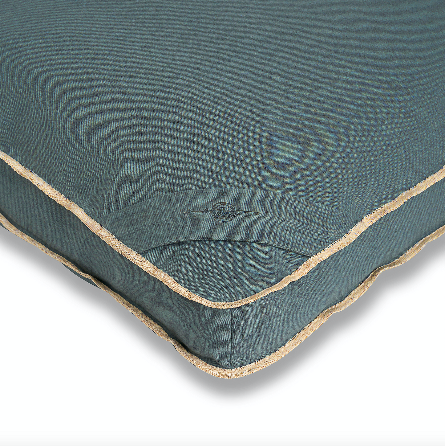 Ocean Organic Meditation Cushion Set Corner Logo