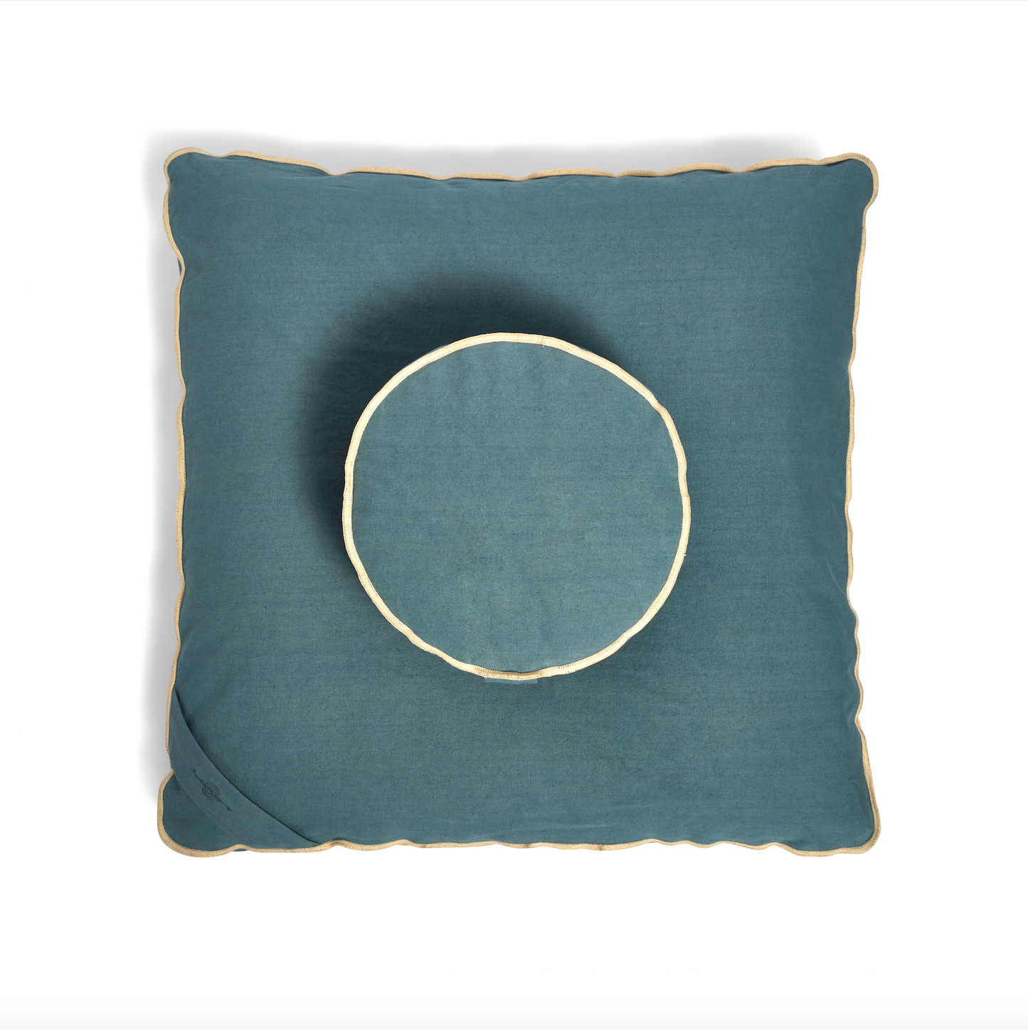 Ocean Organic Meditation Cushion Set Top