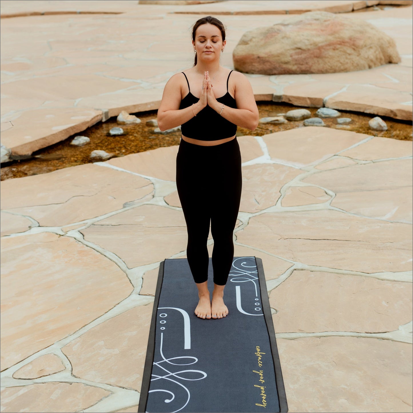 Onyx Yoga Mat Towel