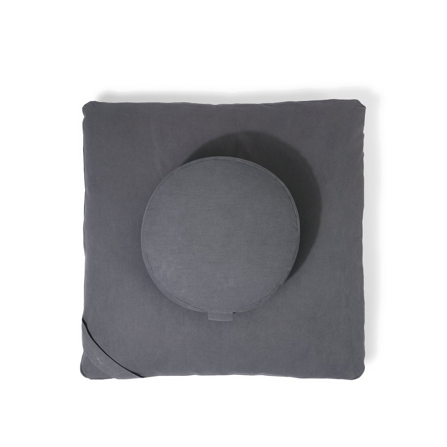 Slate Organic Meditation Cushion Set Top