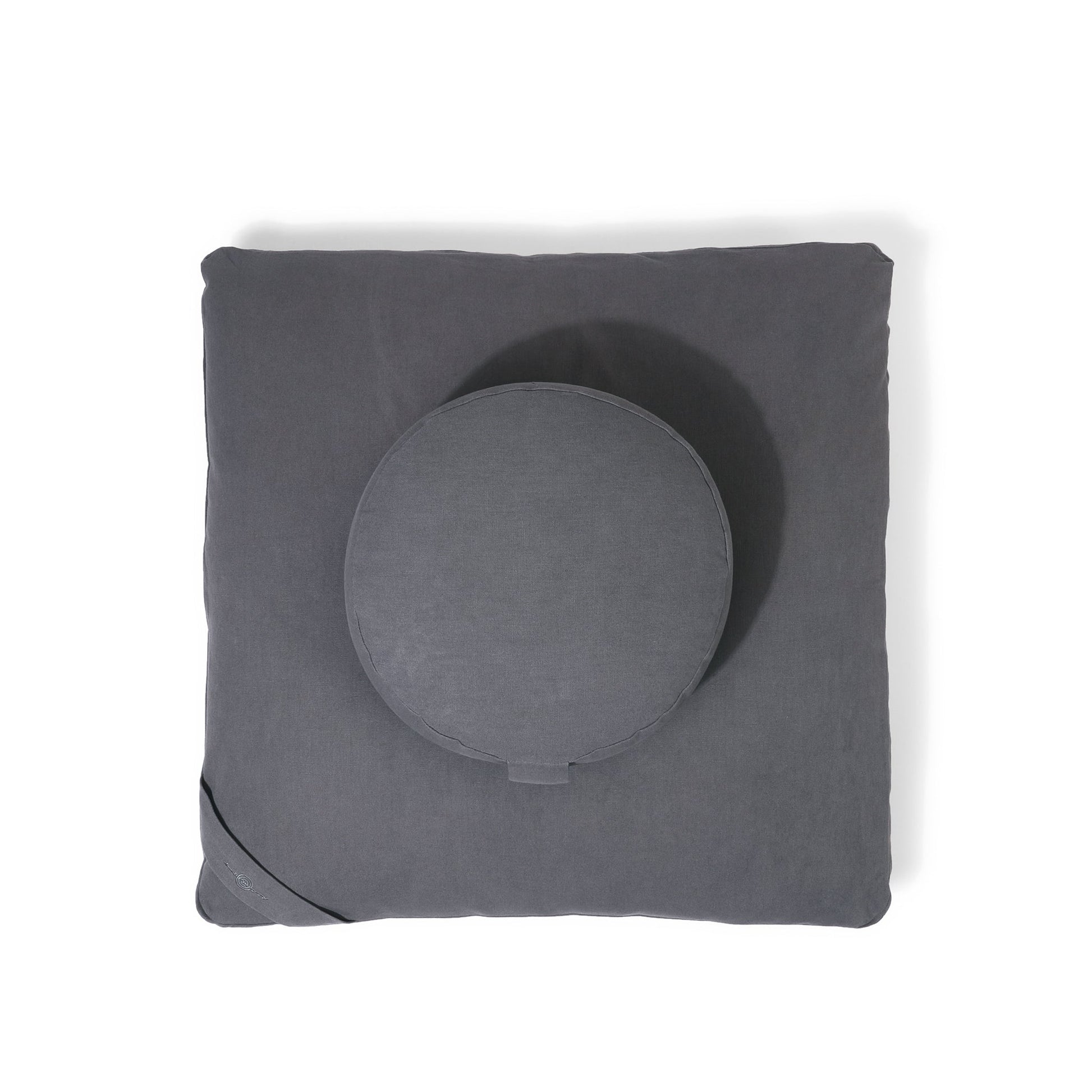 Slate Organic Meditation Cushion Set Top