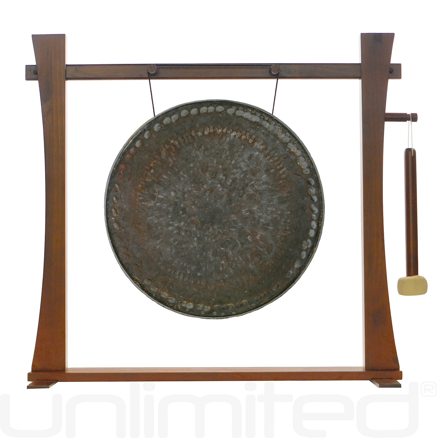 Spirit Guide Gong Stand Set - Wood Stand with 16" to 18" Gong Options
