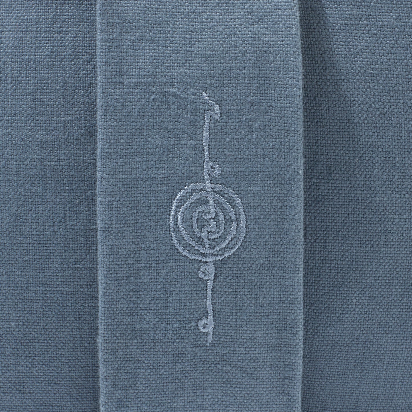 Teal Organic Meditation Cushion Set Texture