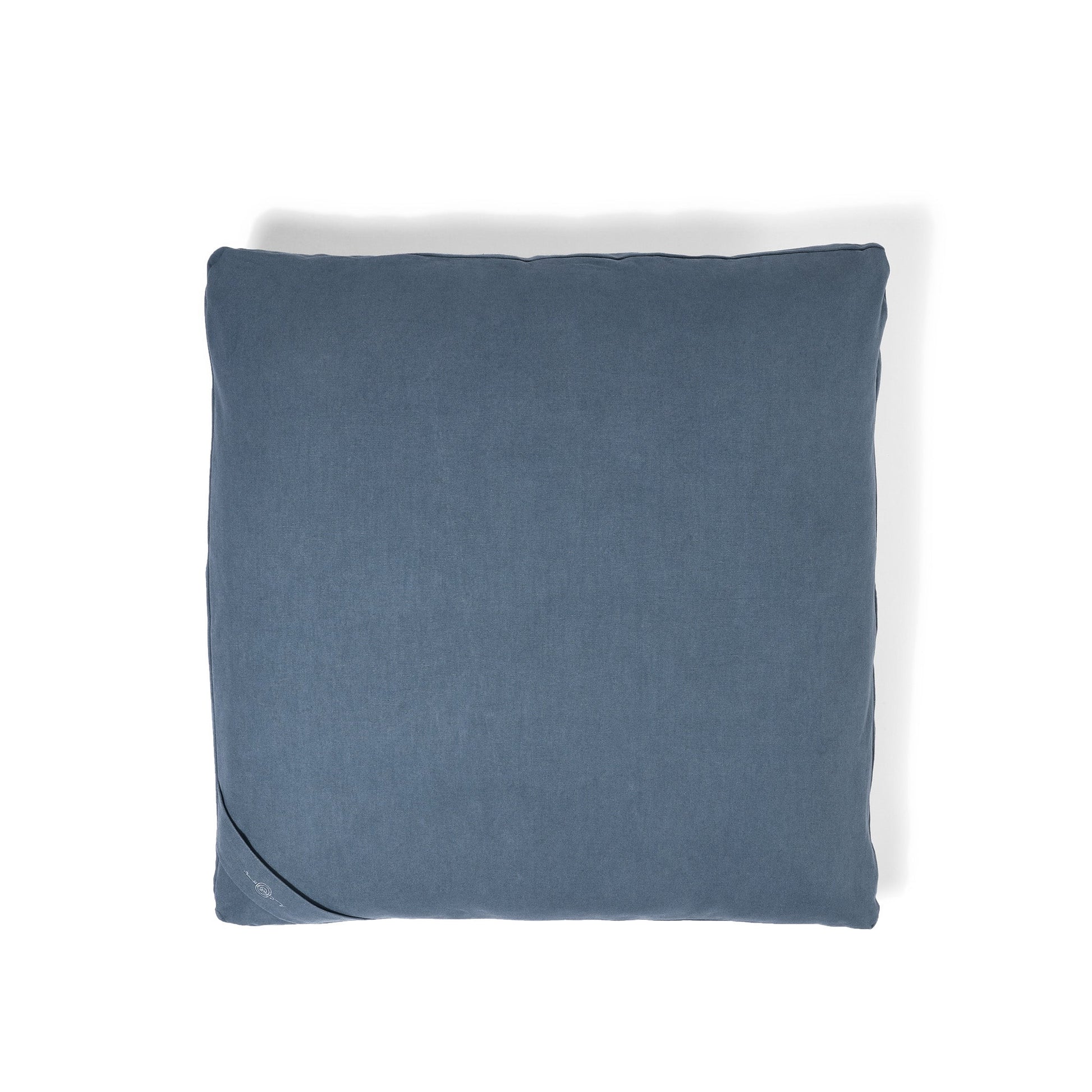Teal Organic Meditation Cushion Set Zabuton Top
