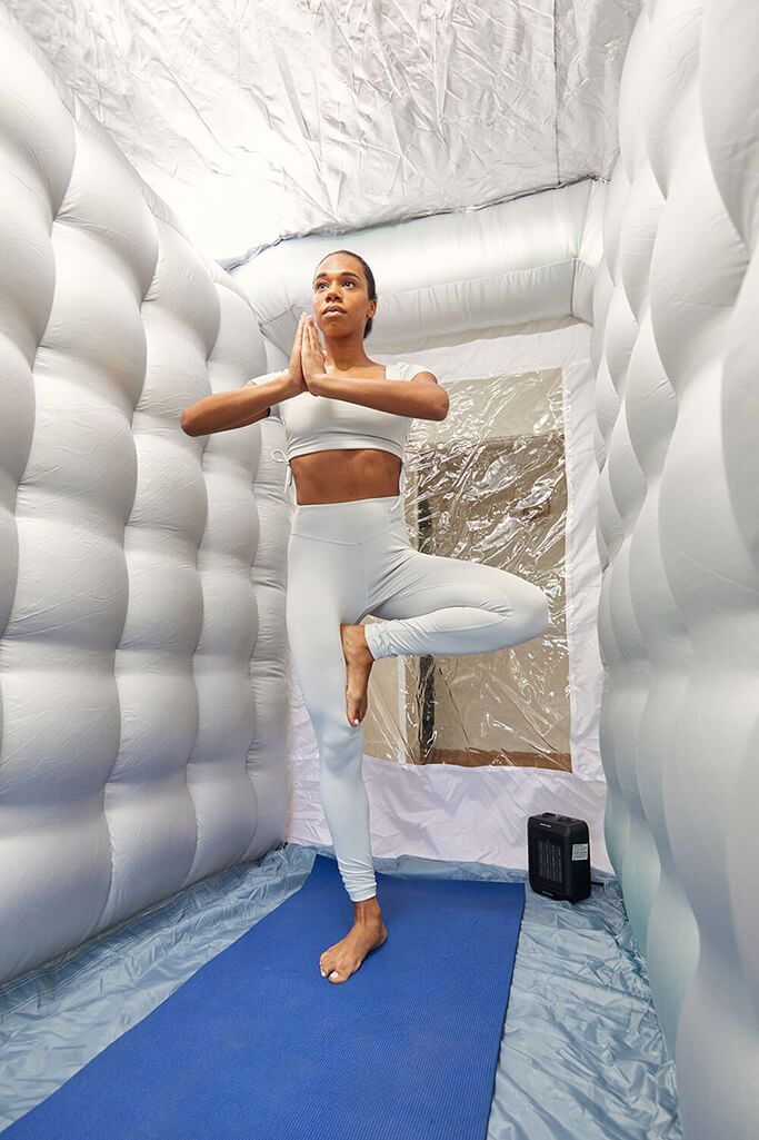 The Hot Yoga Dome Tree Pose