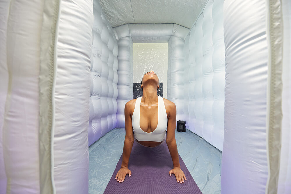 The Hot Yoga Dome Upward Facing Dog