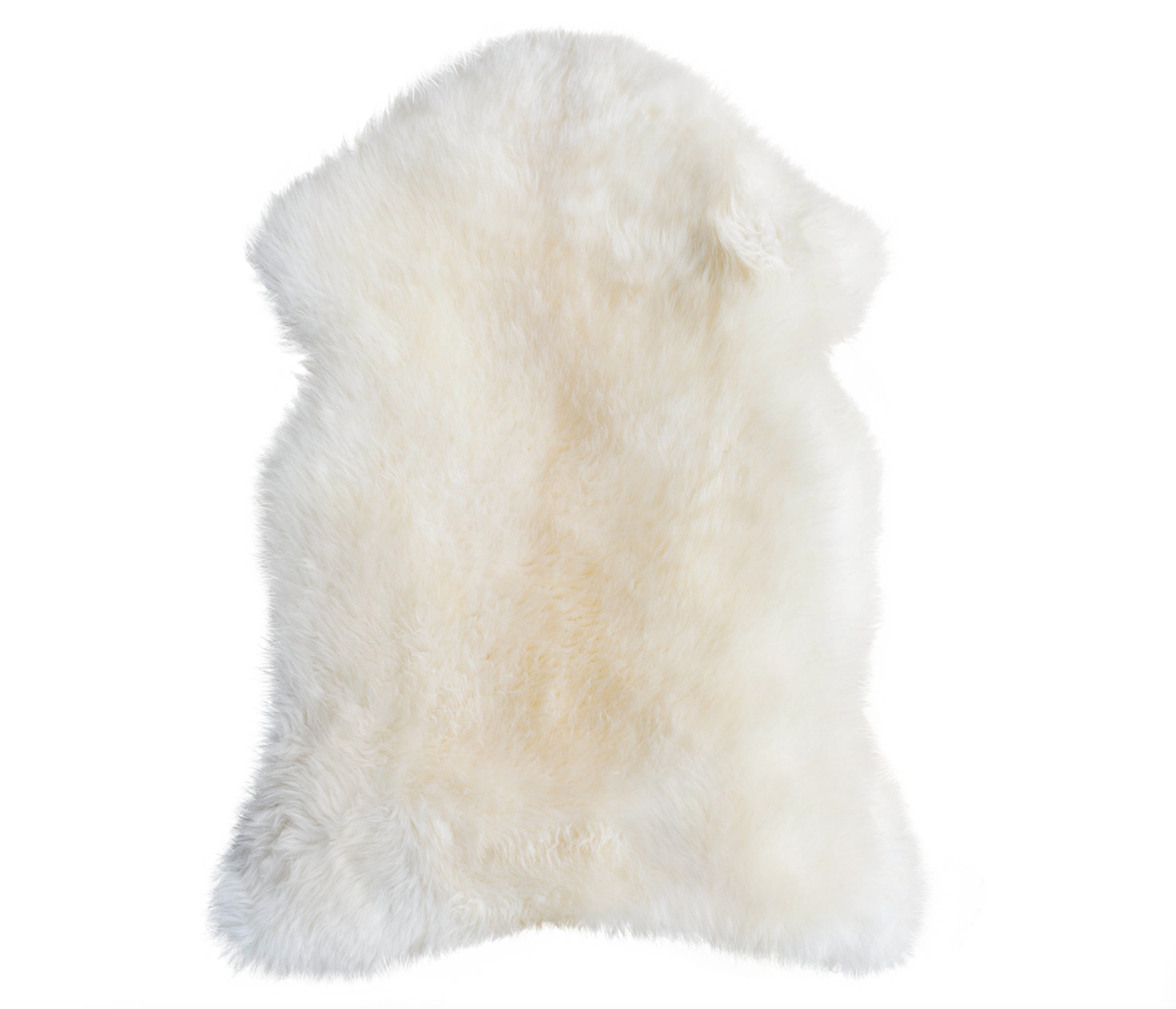 White New Zealand Sheepskin Meditation Rug