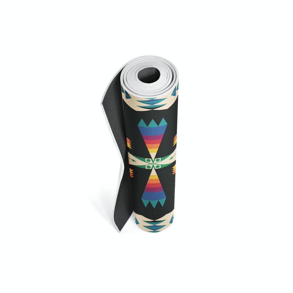 Pendleton x Yune Yoga - Tucson Yoga Mat Rolled Up