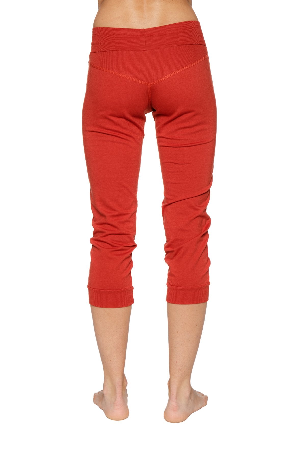 Cuffed Jogger Yoga Pant (Cinnabar Red) Back