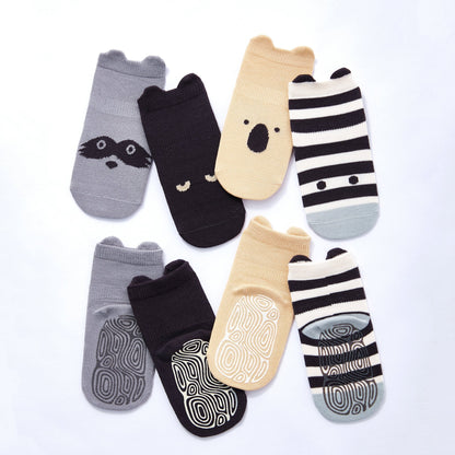 Into The Wild III - Baby & Toddler Stay-On Non-Slip Socks (4-Pack)
