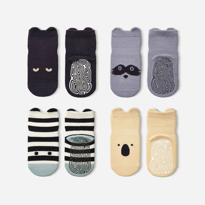 Into The Wild III - Baby & Toddler Stay-On Non-Slip Socks (4-Pack)
