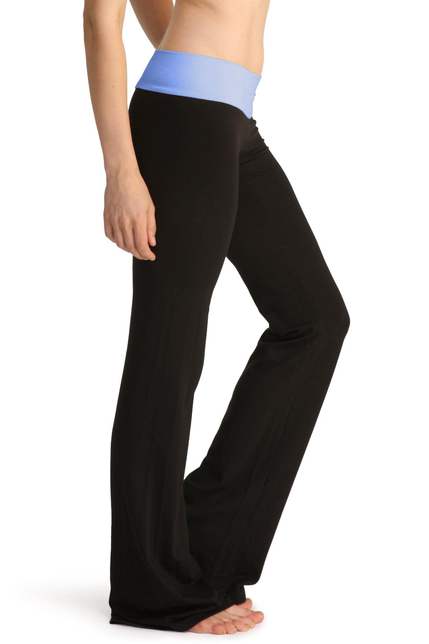 The Classic Women's Yoga Pants Eggplant Side