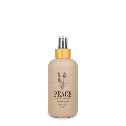 Peace Grip Spray for cork yoga mats and yoga class scent